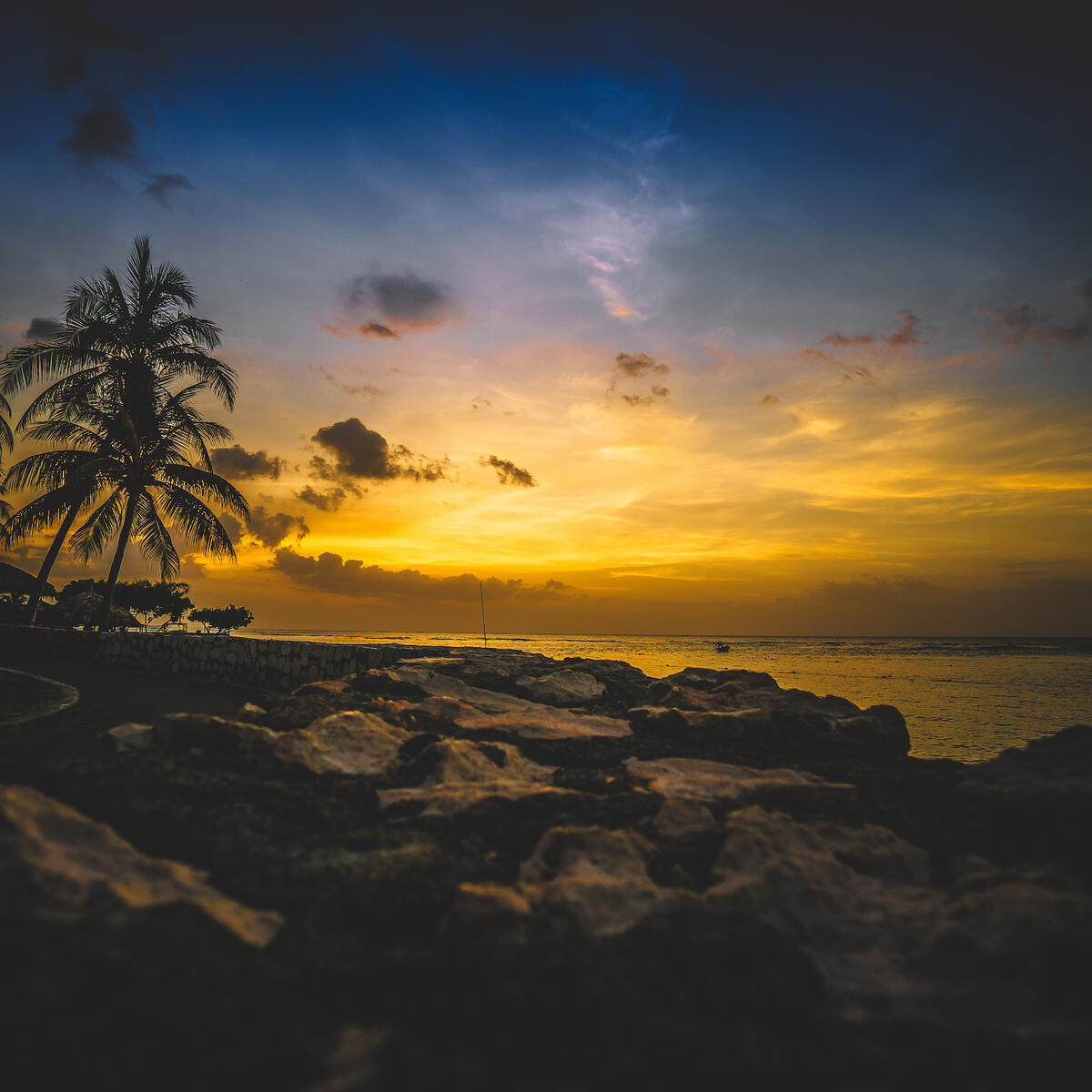 Montego Bay at sunset.