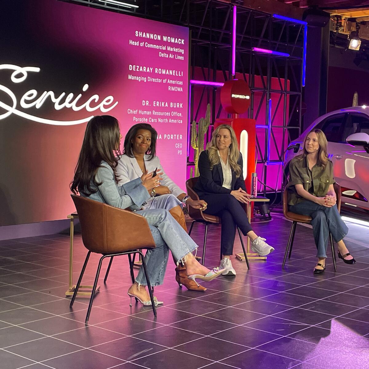 Shannon Womack, Managing Director - Product and Loyalty Marketing, speaks on the "No One Builds a Legacy by Standing Still: Featuring Women on the Road" panel with other women leaders from the transportation industry on their respective career journeys and the importance of diverse, dynamic leadership on March 10 at SXSW 2024.