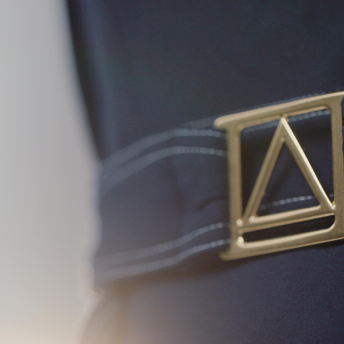 A detail shot of the prototypes for Delta's all-new, modern uniform collection.