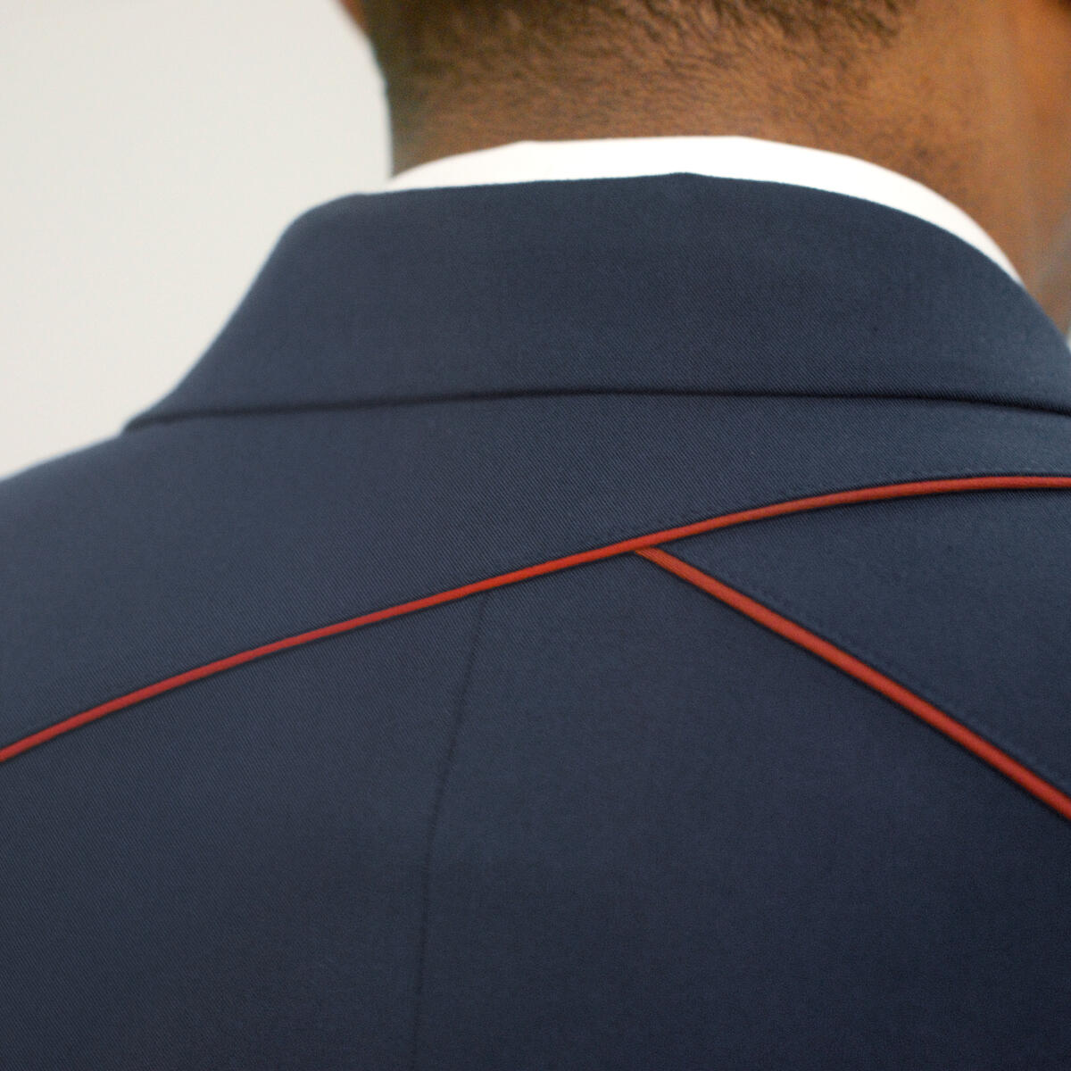 A detail shot of the prototypes for Delta's all-new, modern uniform collection.