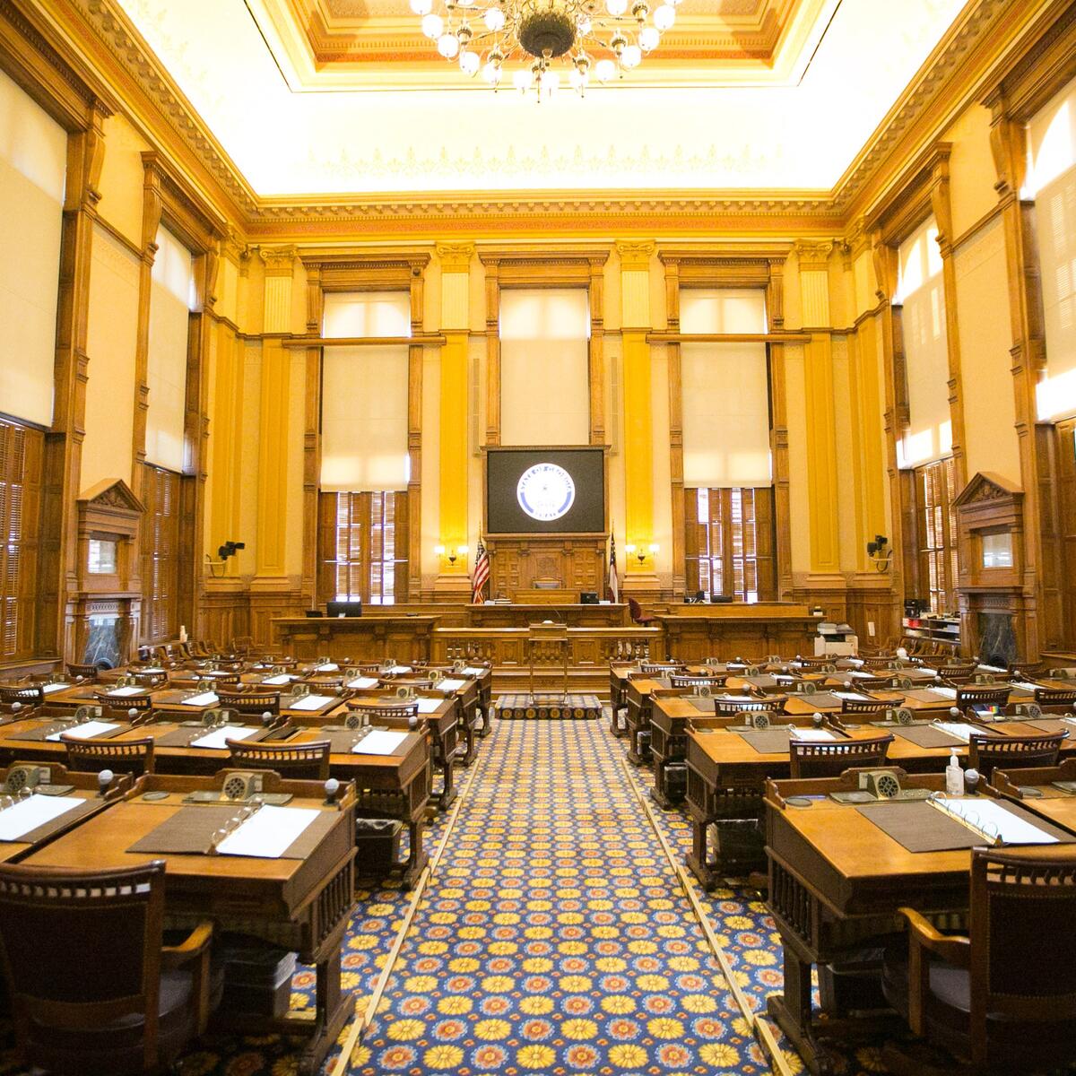 An image of the Georgia Senate room