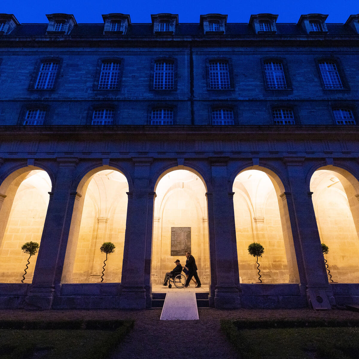 At&nbsp;Abbaye aux Hommes, a former Benedictine monastery in Caen founded in 1063 by William the Conqueror, veterans celebrated the near completion of the program with a farewell dinner hosted by Mayor Joël Bruneau.