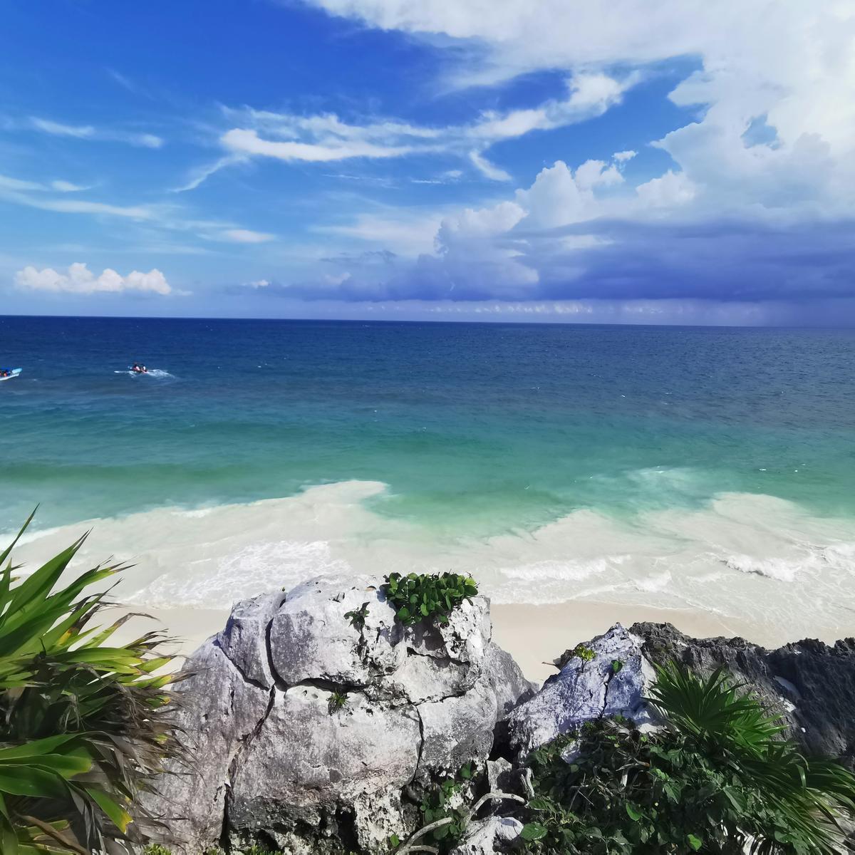 A beach in Tulum, Quintana Roo, Mexico