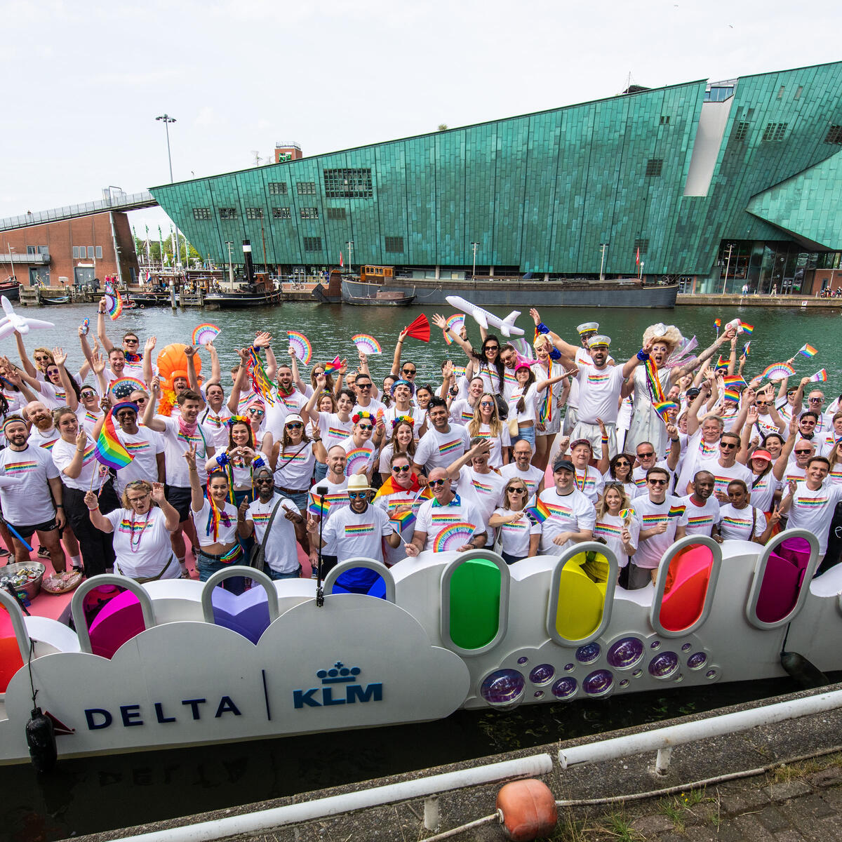 Delta and its partner airline KLM came together on Aug. 3, for the annual Canal Parade in Amsterdam, one of the most iconic LGBTQ events in the world.