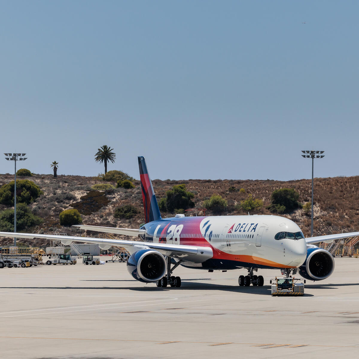 Following the Closing Ceremony of the Olympic Games Paris 2024, Delta carried the Olympic Flag from Paris to Los Angeles on its custom LA28 livery for the official Olympic Flag Flight – signifying the Games’ return to the United States in 2028 for the first time since the 2002 Salt Lake Olympic and Paralympic Games.