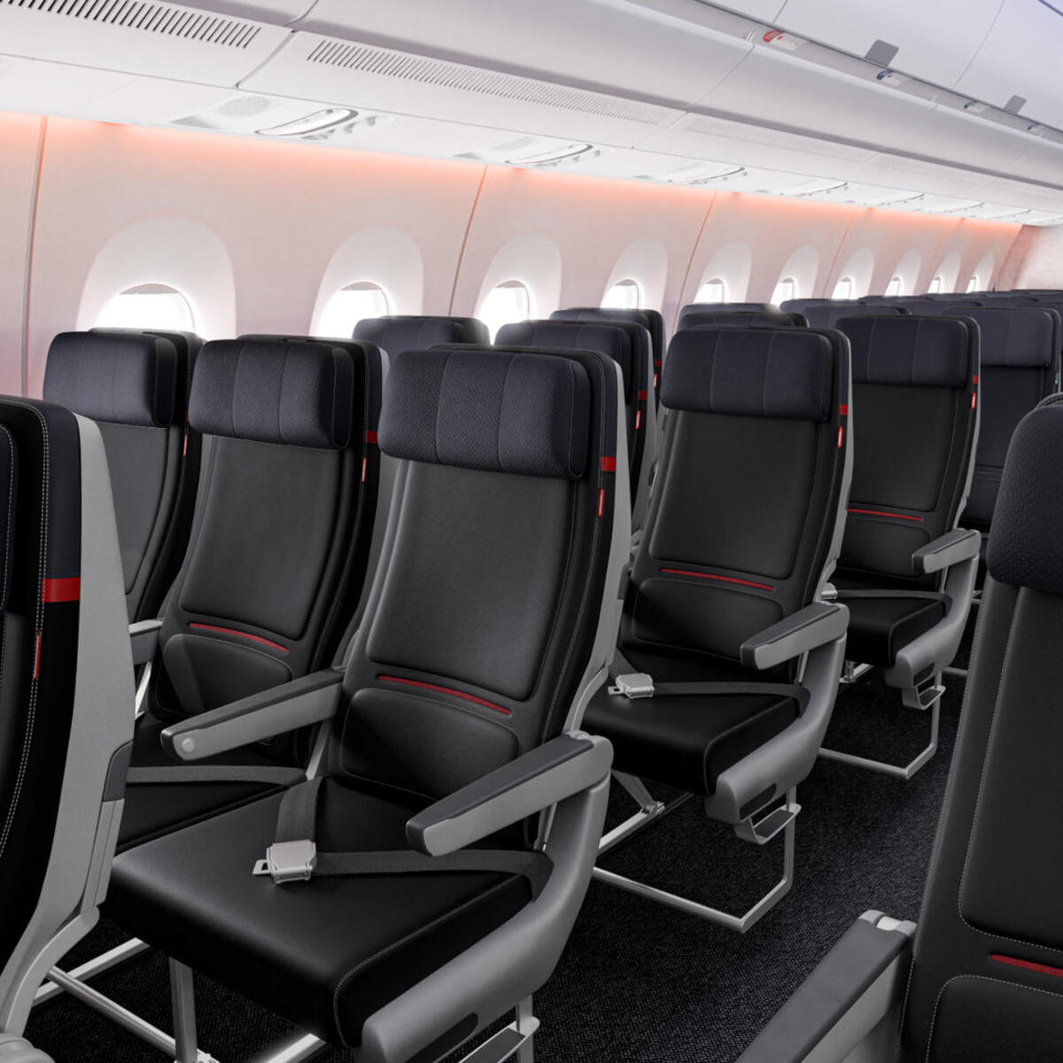 Customers traveling in Delta Comfort+ or Main Cabin will enjoy seats made from engineered leather with updated colors and signature stitching and accent stripes. Customers traveling in Delta Comfort+ or Main Cabin on a widebody aircraft will be able to enjoy new memory foam cushions to enhance comfort. 