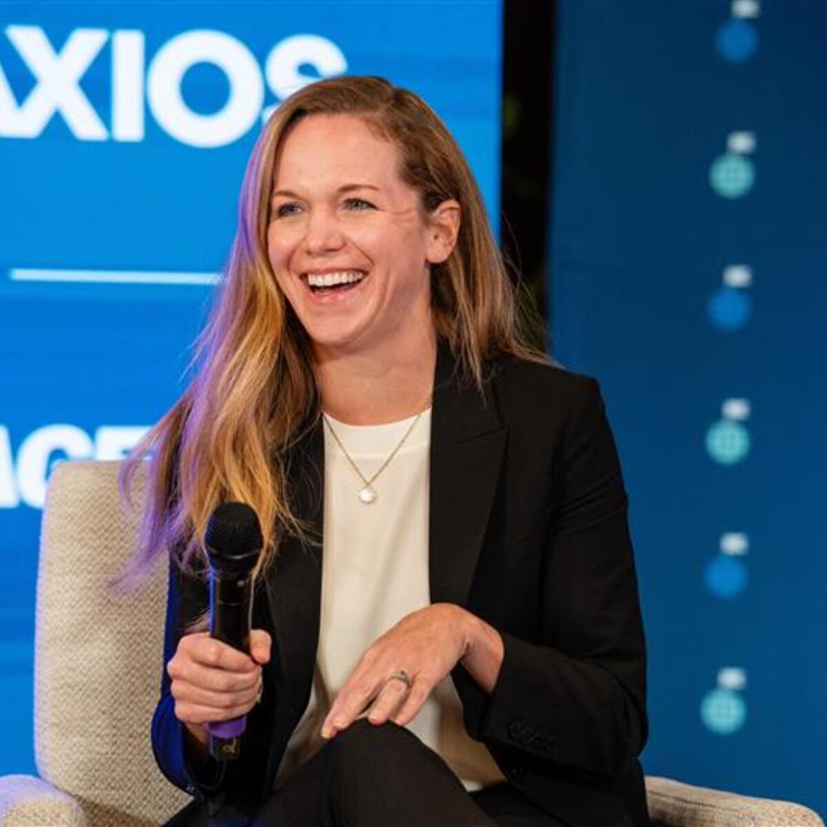 Chief Sustainability Officer Amelia Deluca takes the stage at New York Climate Week.