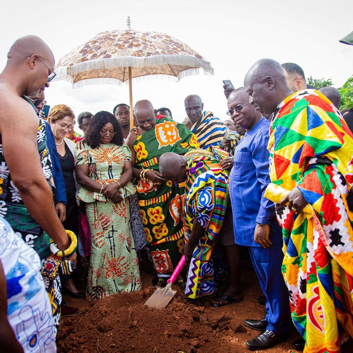 Groundbreaking ceremony for the King Osei Tutu II Comprehensive Cancer Centre of Excellence. 