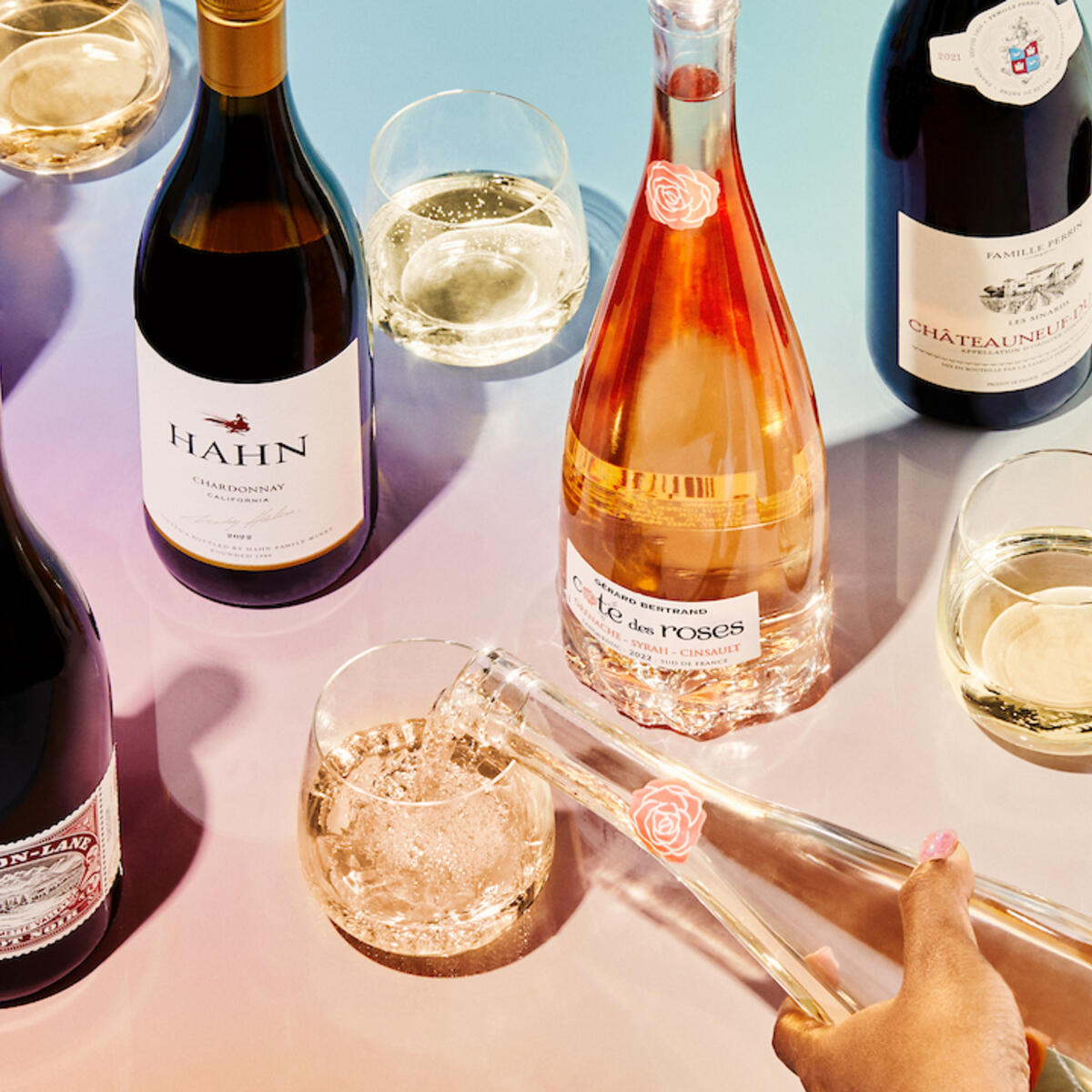 Bottles of wine