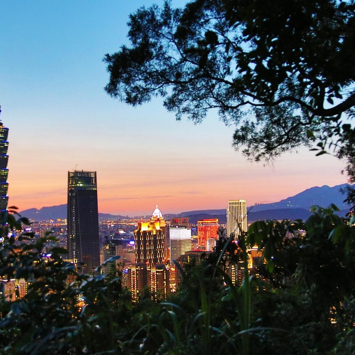 A scenic shot of Taipei, Taiwan