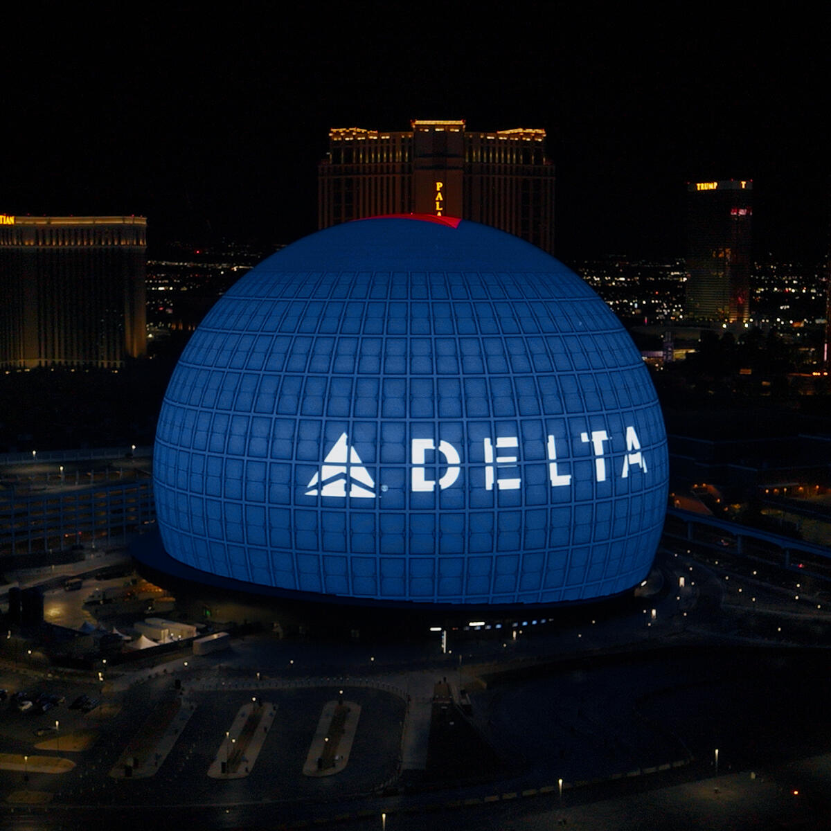 Delta’s CES presence extends to Sphere’s exterior – the Exosphere