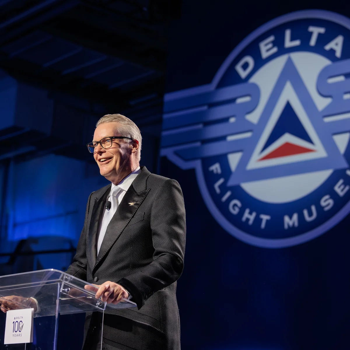 Former Delta CEOs Ron Allen, Leo Mullin and Richard Anderson attend the Delta Centennial Gala.