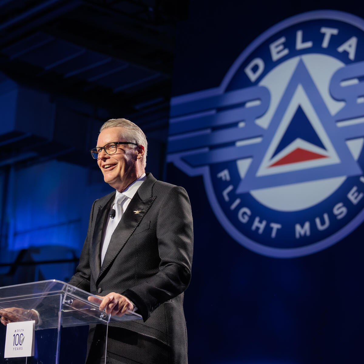 Former Delta CEOs Ron Allen, Leo Mullin and Richard Anderson attend the Delta Centennial Gala.
