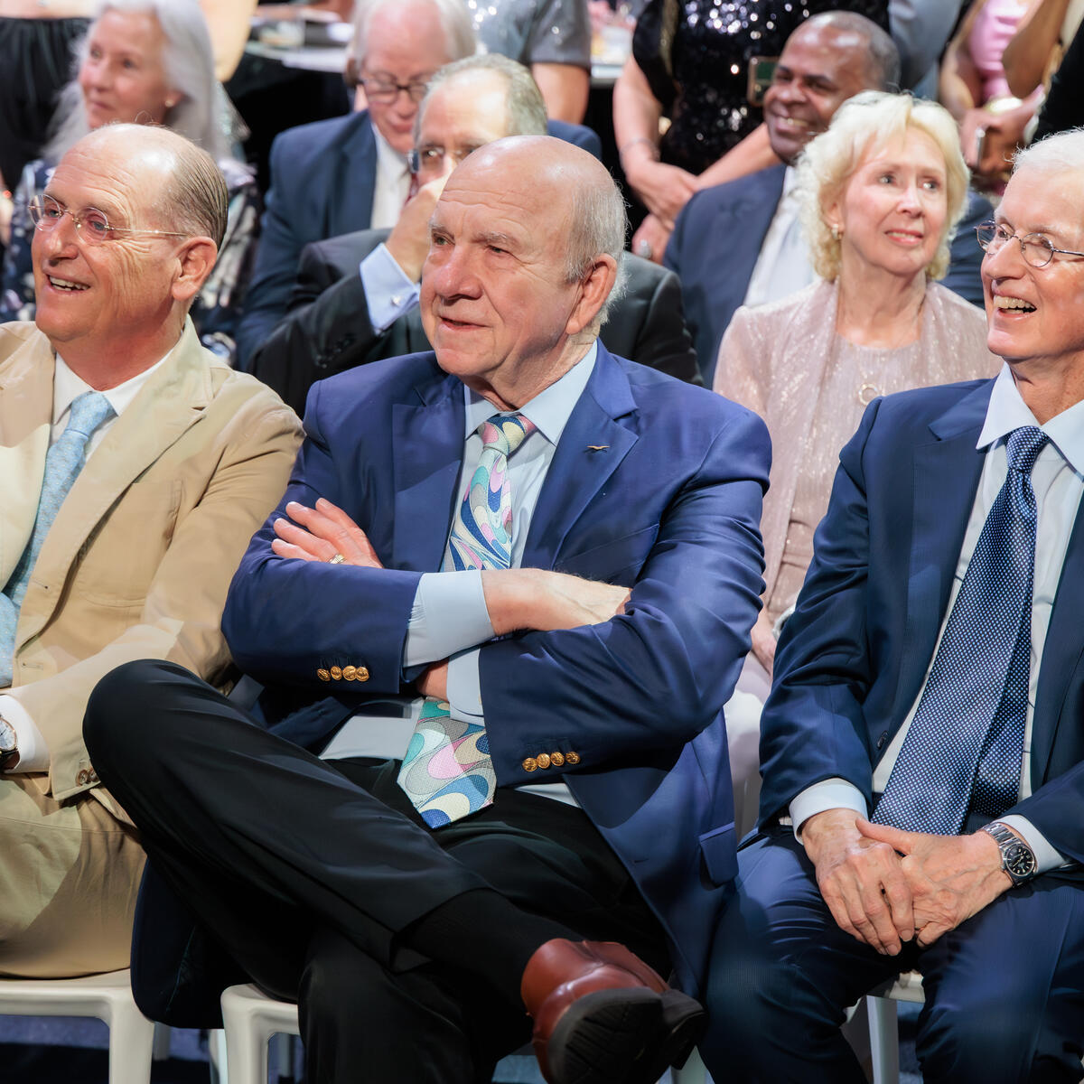 Former Delta CEOs Ron Allen, Leo Mullin and Richard Anderson attend the Delta Centennial Gala.