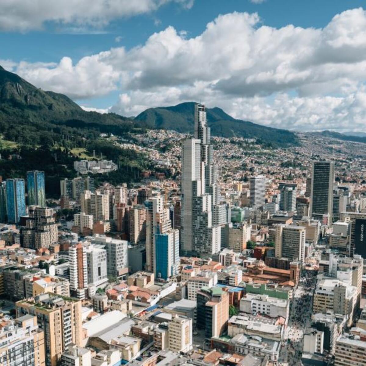 Skyline of downtown Bogota, Columbia