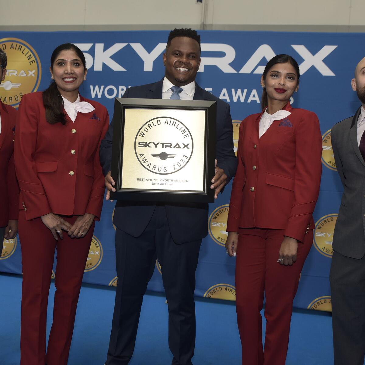 Delta people hold the award for Best Airline in North America at the Skytrax World Airline Awards,