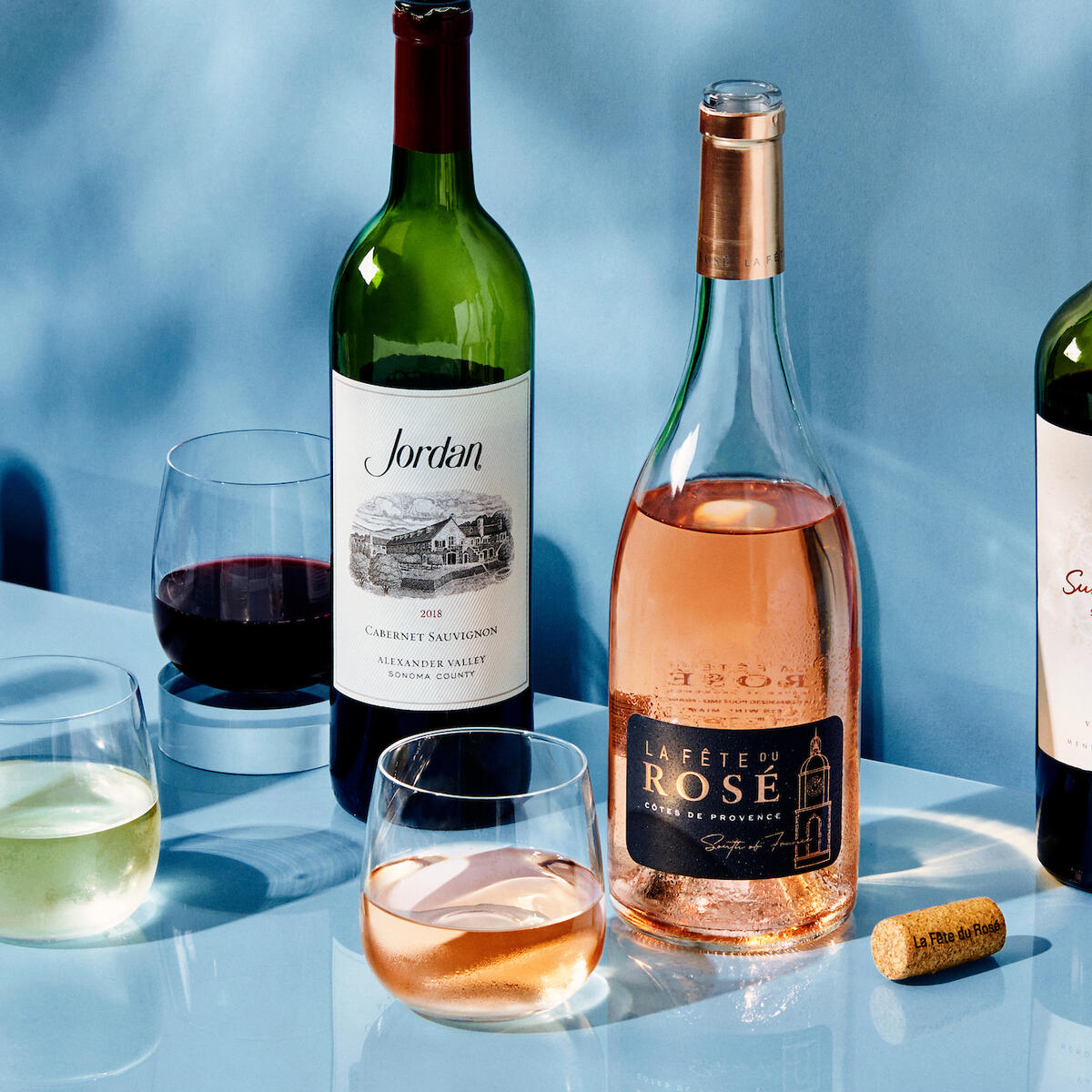A lineup of some of the new wine offerings as part of Delta's 2023 wine program revamp