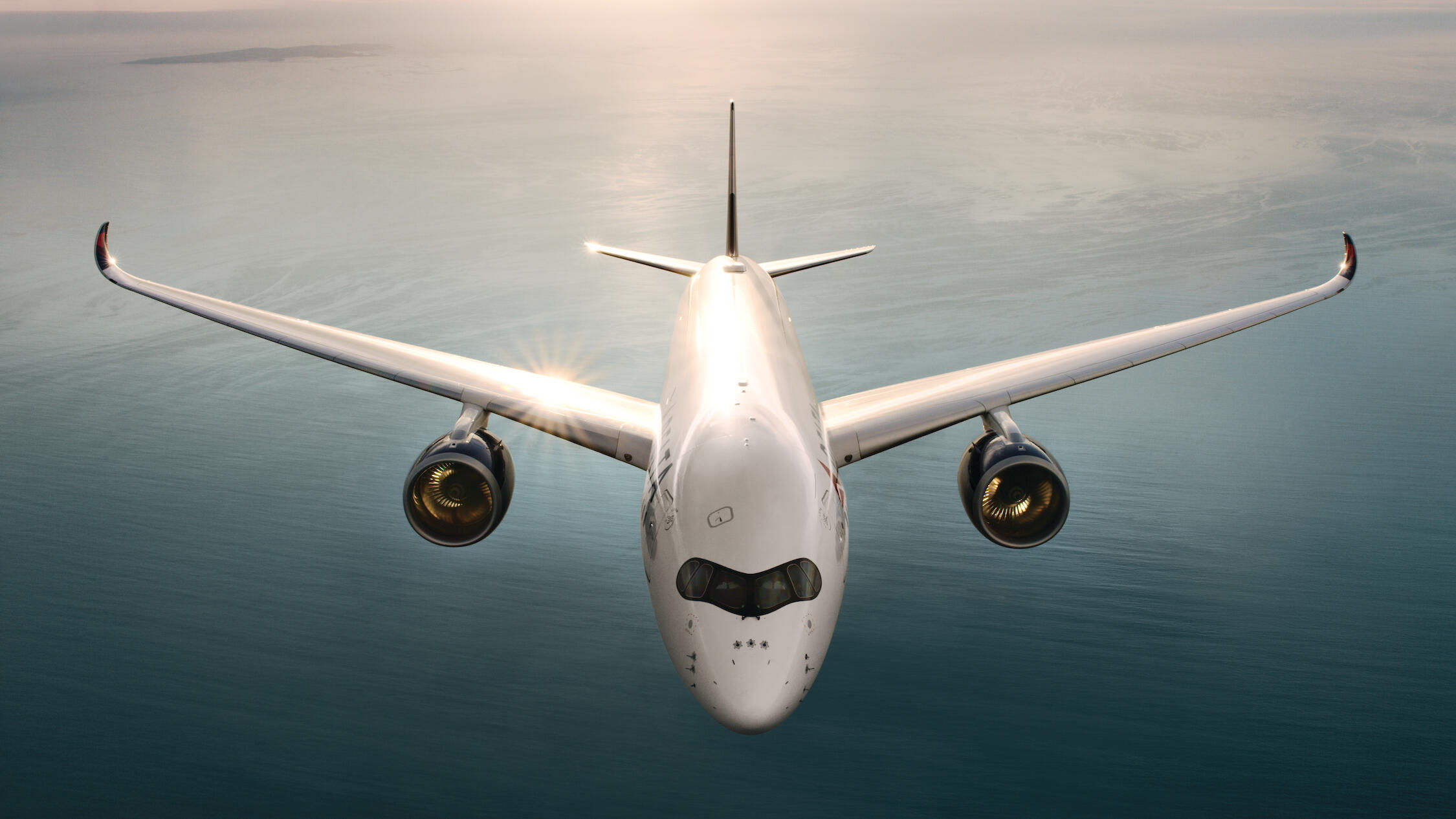 Airbus A350 from above