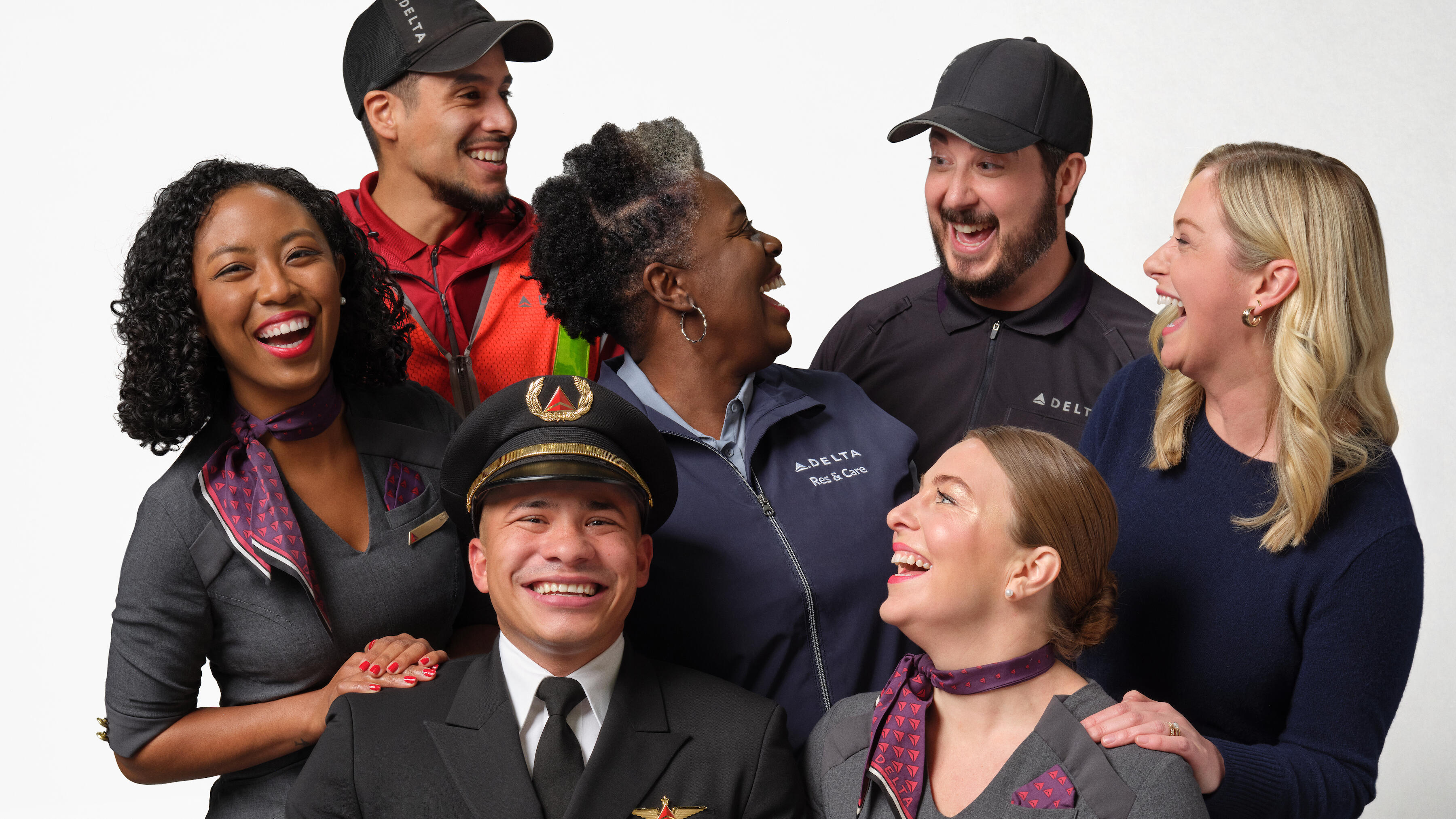 Delta people from a variety of roles in the company.