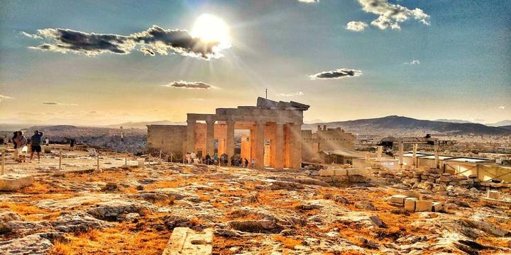O Partenon em Atenas, Grécia.