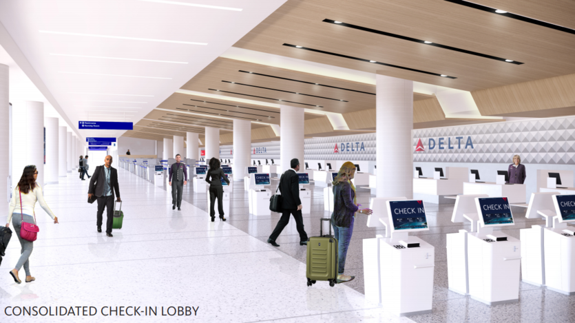 Consolidated check-in lobby