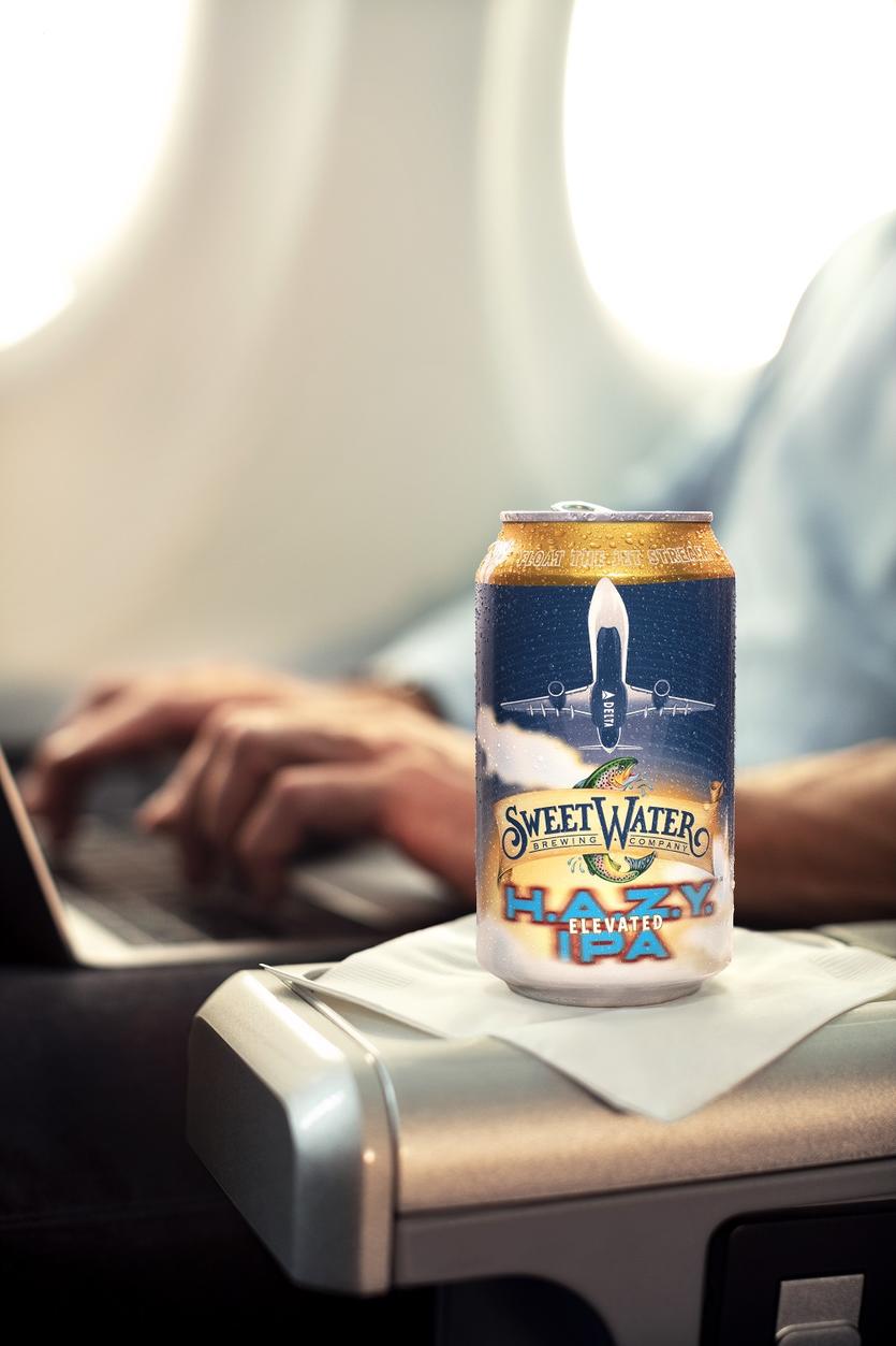 Delta and SweetWater Elevated H.A.Z.Y. IPA