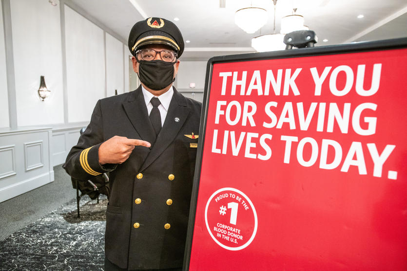 Delta employees, retirees and customers contributed 11,347 pints of blood during the 2021 fiscal year (year-end June 30), allowing Delta to remain the No. 1 corporate blood donor sponsor in the U.S. for the fourth consecutive year.