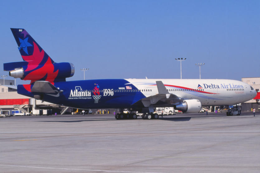 The Wings & Dreams livery as seen on a Delta MD-11. (Courtesy Delta Museum)