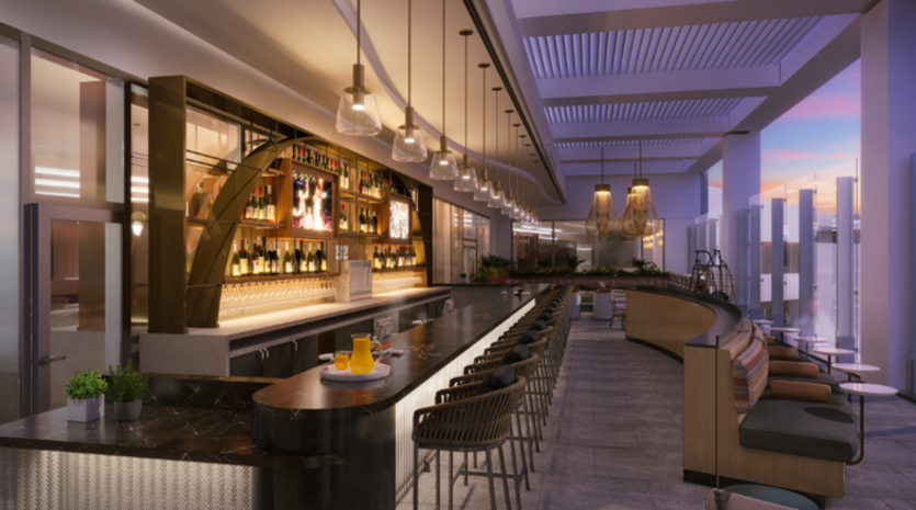 Architect’s rendering of LAX Sky Club