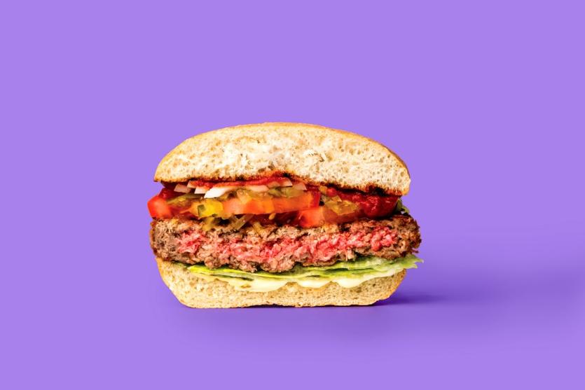 Impossible Burger, cross section view