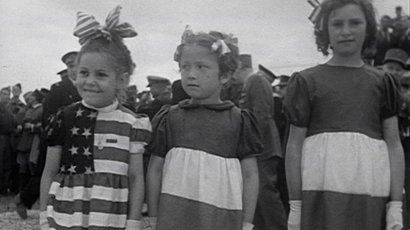 As ‘The Girl Who Wore Freedom,’ Dany is seen pictured as a child wearing a dress made from parachutes of the American soldiers who liberated her and her family 78 years ago. 