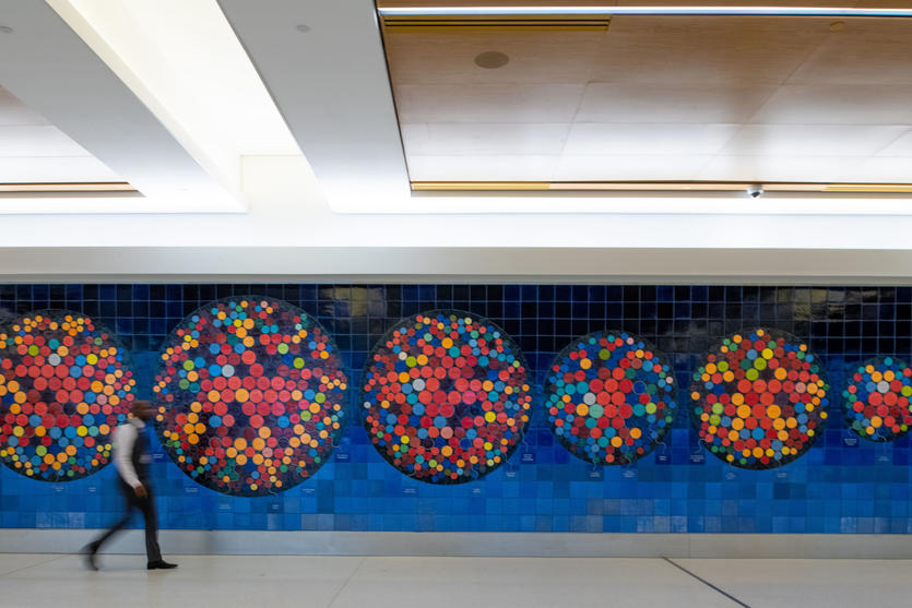 Art installation by Mariam Ghani at Delta's new LGA terminal