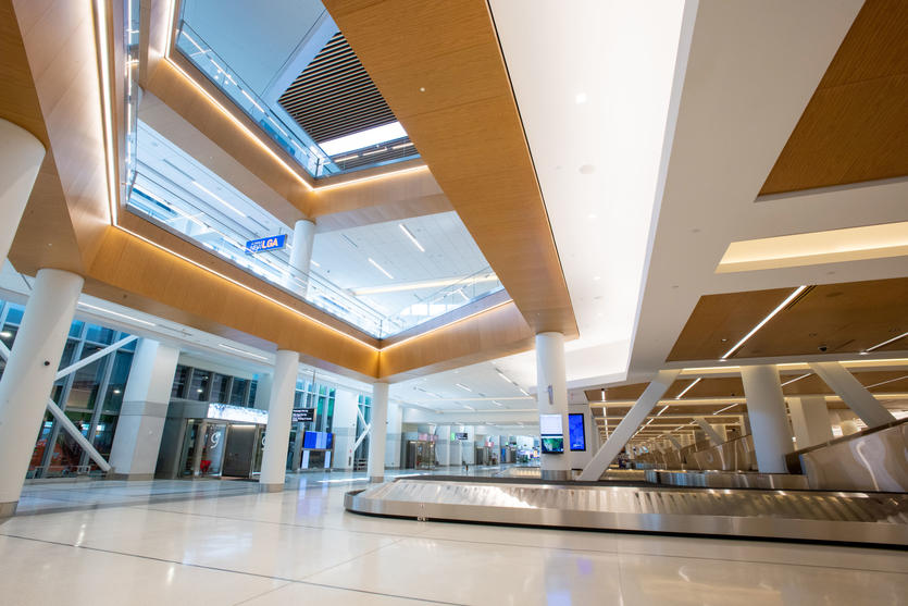 Atrium of Delta's new LGA terminal
