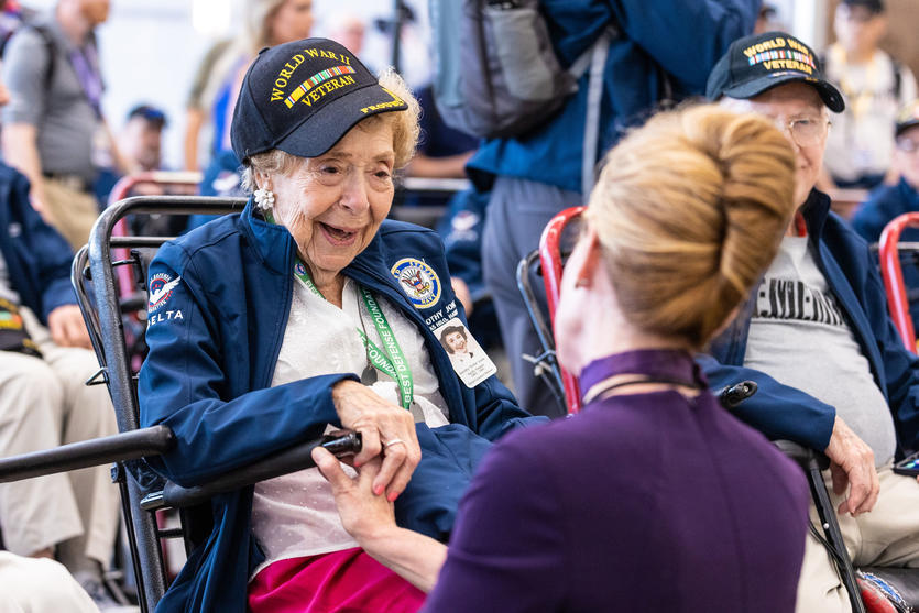 U.S. veterans of World War II touched down Thursday in Normandy, France, as part of the upcoming 78th anniversary of the D-Day landings.