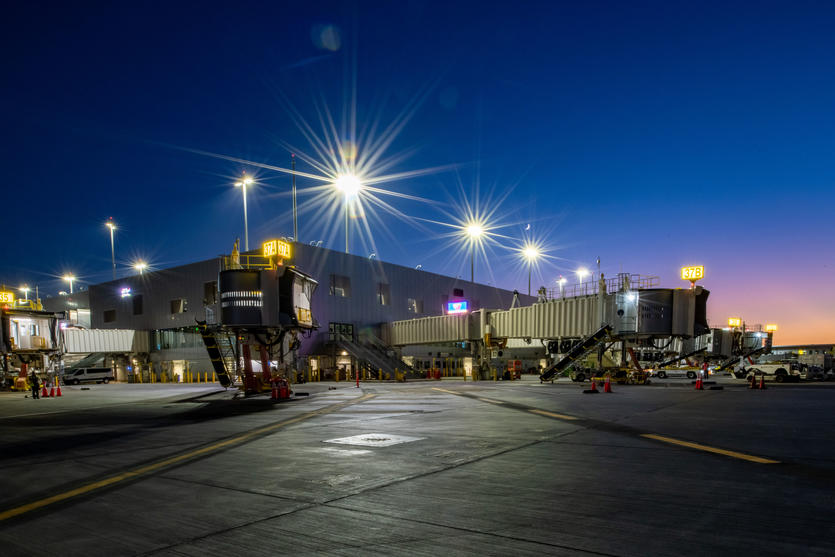 Exterior shot of Delta's new T3 facility at LAX