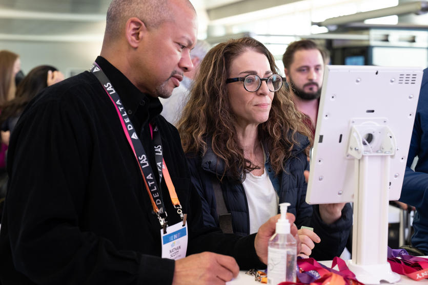 Delta Sky Priority customers were able to pick up their CES badges moments after arriving at Las Vegas' Harry Reid International Airport (LAS).
