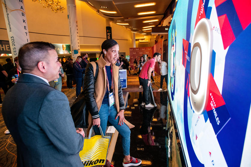 Delta SkyMiles® and Starbucks® Rewards came together at CES to give attendees more of what matters. Attendees experienced the interactive “Wonder Window” exhibit at ARIA for special giveaways.