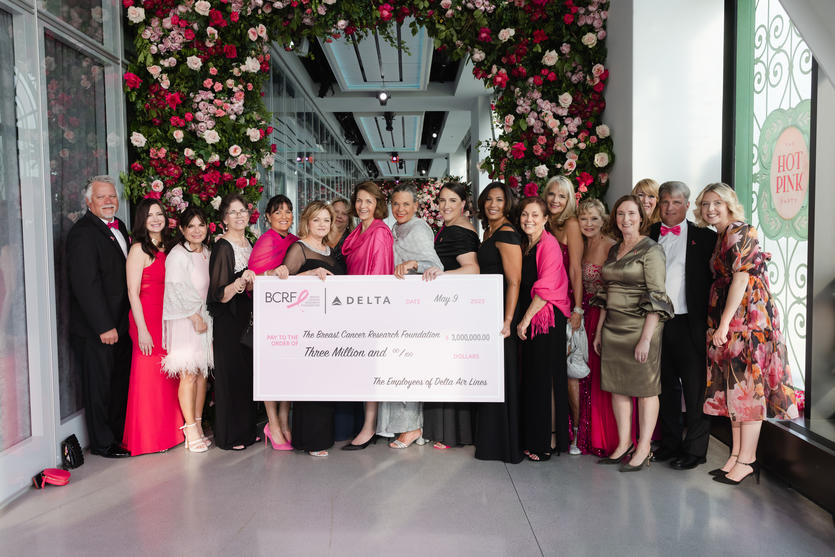 Delta presents record $3M donation to Breast Cancer Research Foundation  