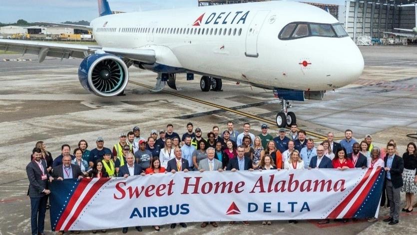 Delta, Airbus and government leaders gathered in Mobile, Alabama, this week to celebrate the production of Delta’s 100th U.S.-produced Airbus A321. 