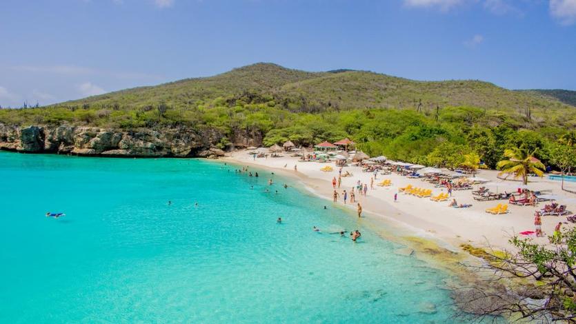 A scenic beach view of Curaçao