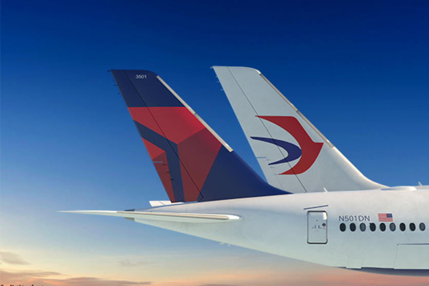 Plane tails for Delta and China Eastern
