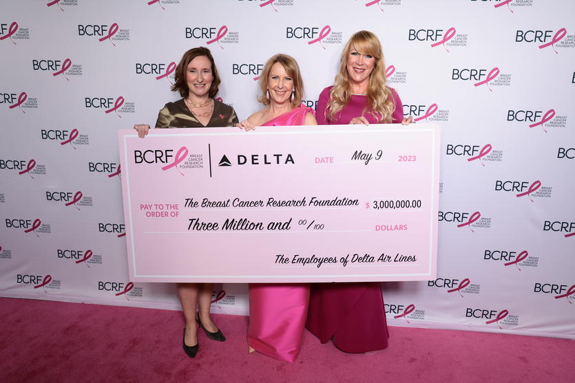 Delta presents record $3M donation to Breast Cancer Research Foundation  