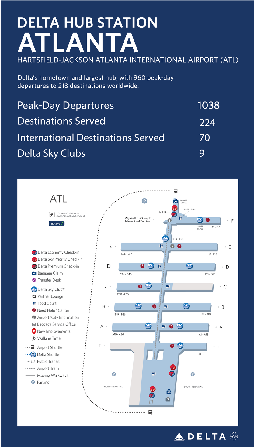 Atlanta Hub Station Fact Sheet  Delta News Hub