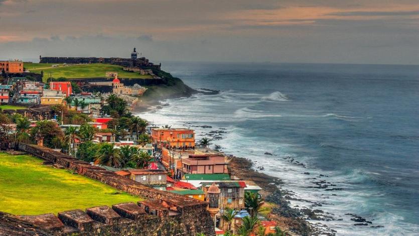A scenic view of Castillo San Felipe del Morro, Calle Norzagaray, San Juan, Puerto Rico