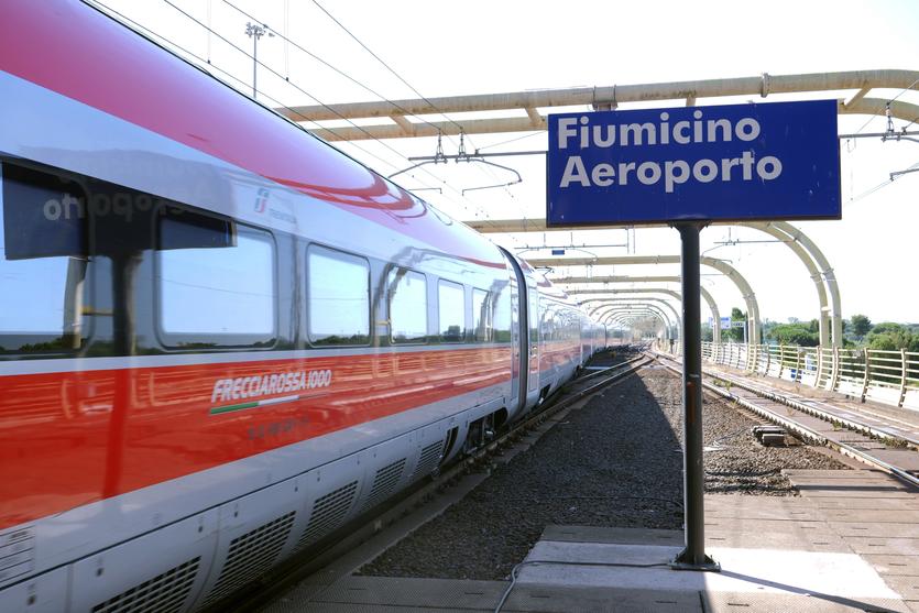 Train at Rome Airport