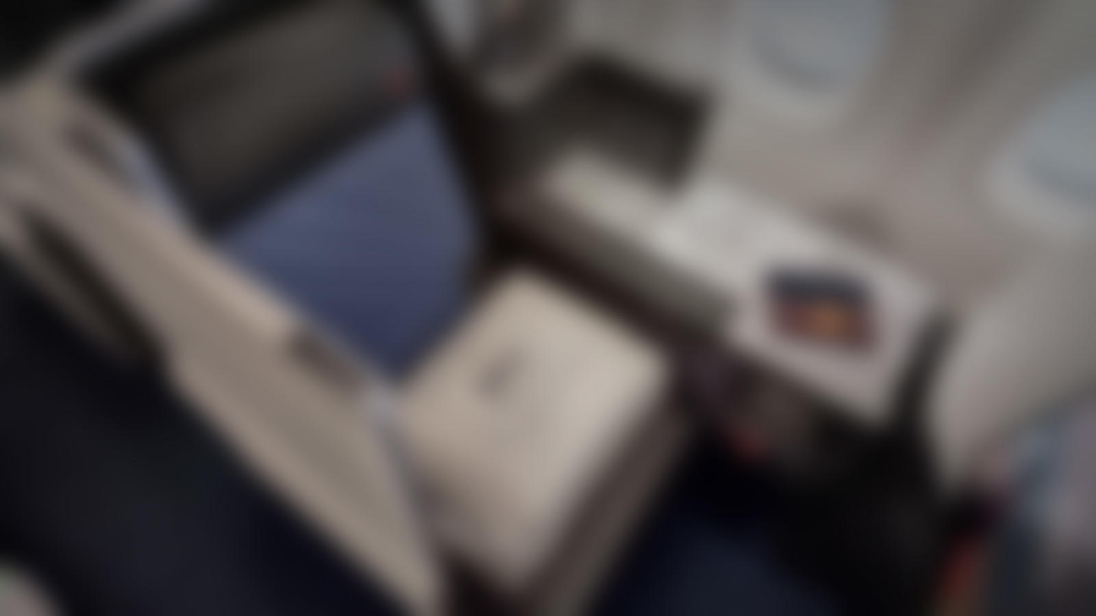 Delta One seat, blurred as image background