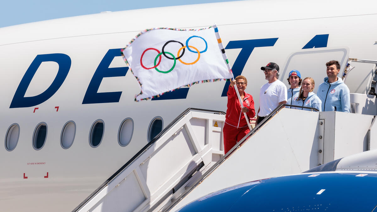 DELTA A350-900 TEAM USA デルタ航空 オリンピック ph DELTA A350-900 TEAM USA デルタ航空 オリンピック ph