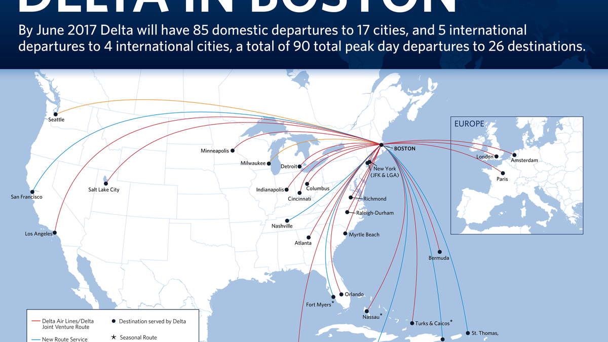 delta airlines flight times map