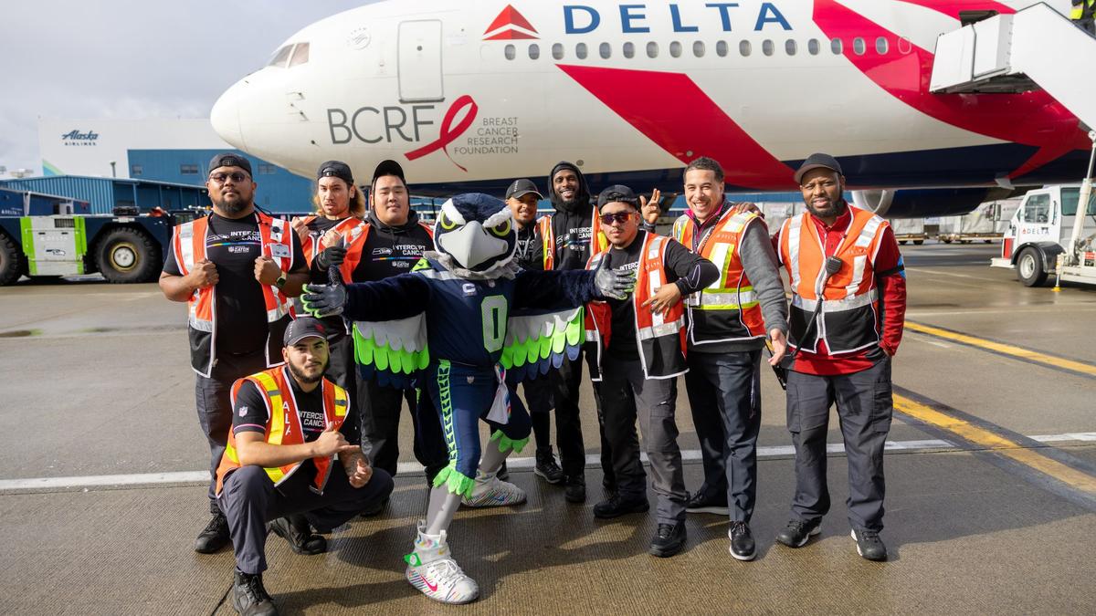 Delta, Seattle Seahawks partner on BCRF efforts to save lives