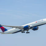 Airbus A350 in the air